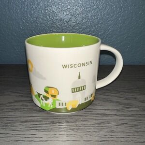 Starbucks Wisconsin You Are Here YAH Collection 14oz Coffee Mug 2015
